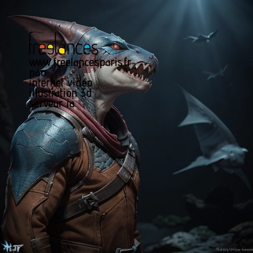 Pao internet vidéo illustration 3d serveur intelligence générative freelance paris studio de création 5Q30O5R1